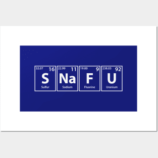 Snafu (S-Na-F-U) Periodic Elements Spelling Posters and Art